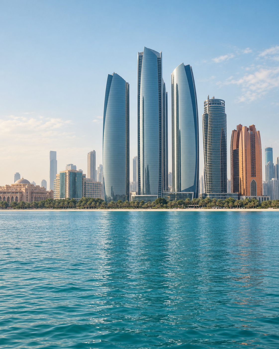 Abu Dhabi waterfront architecture